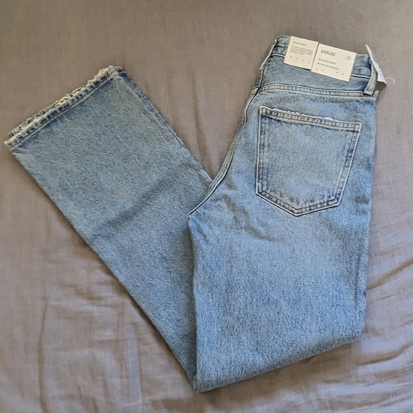 Agolde Relaxed Boot Mid Rise Jeans in Wireless - Picture 3 of 13